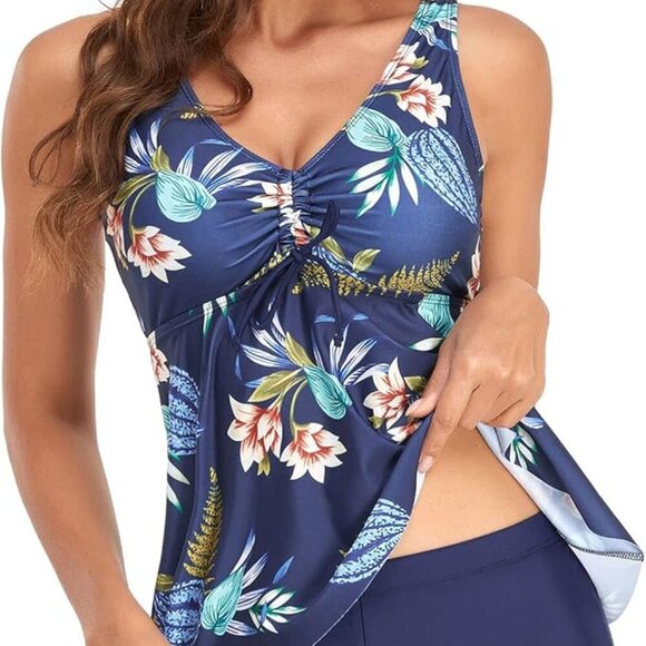 New Bikini Set for Women Tummy Tankini Swimsuit - Picture 1 of 10